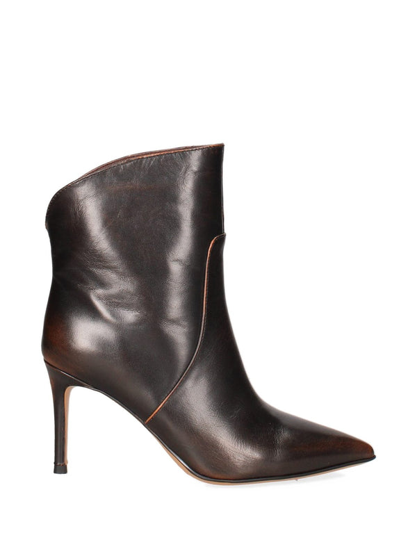 Stivaletto Effetto Vintage con Tacco Alto