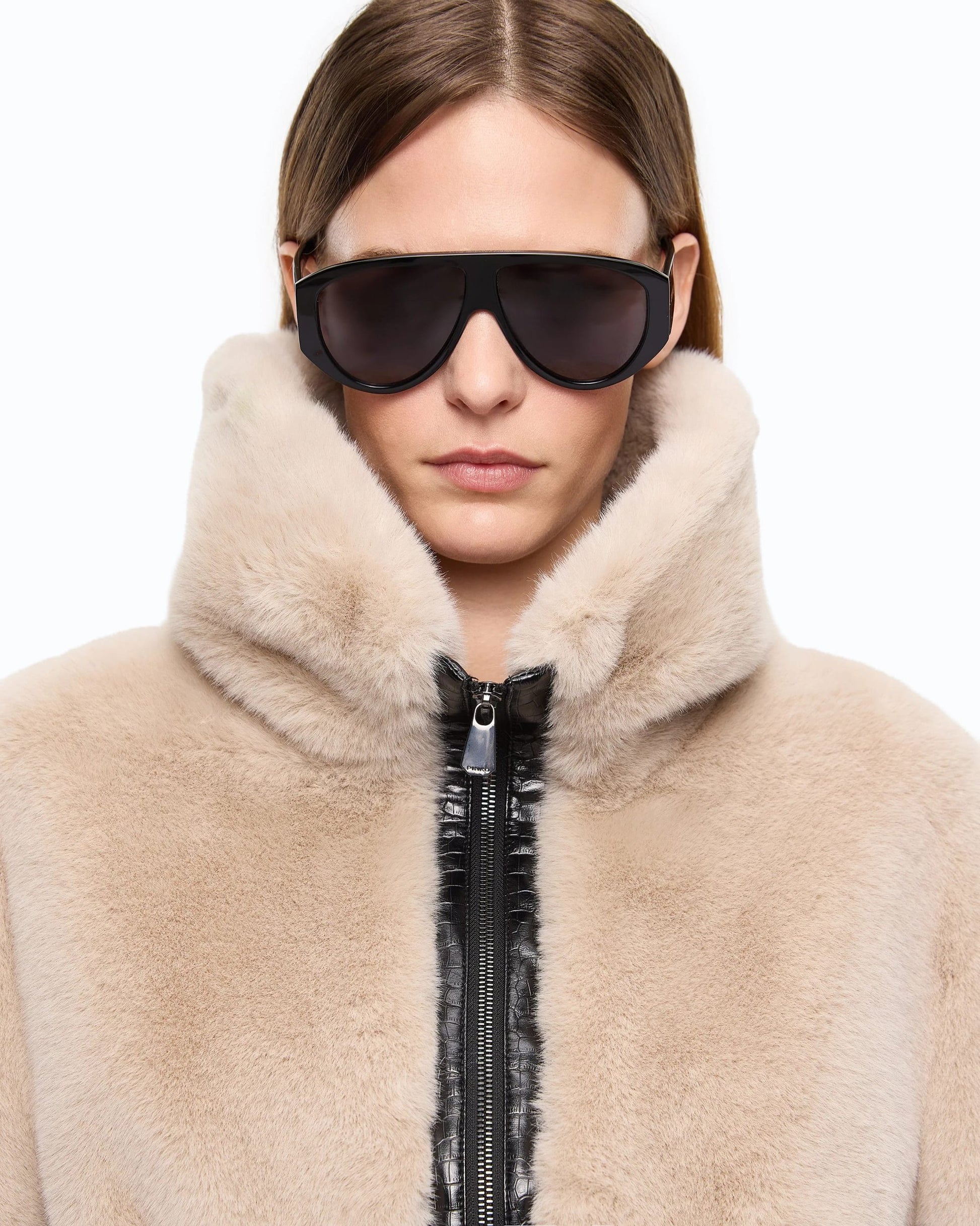 Pinko Bomber in Tessuto Aspen Effetto Pelle donna
