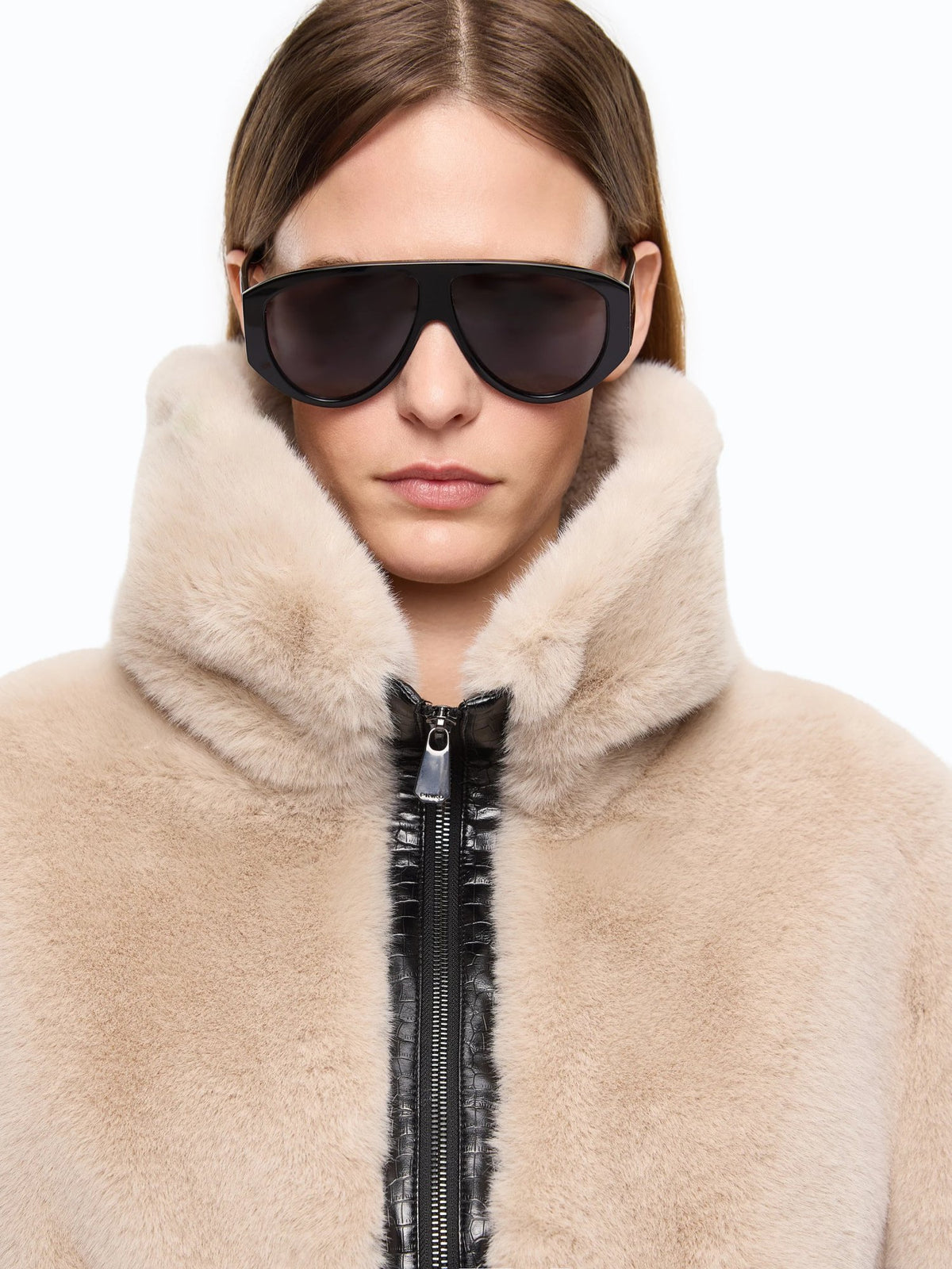 Bomber Corto in Tessuto Aspen