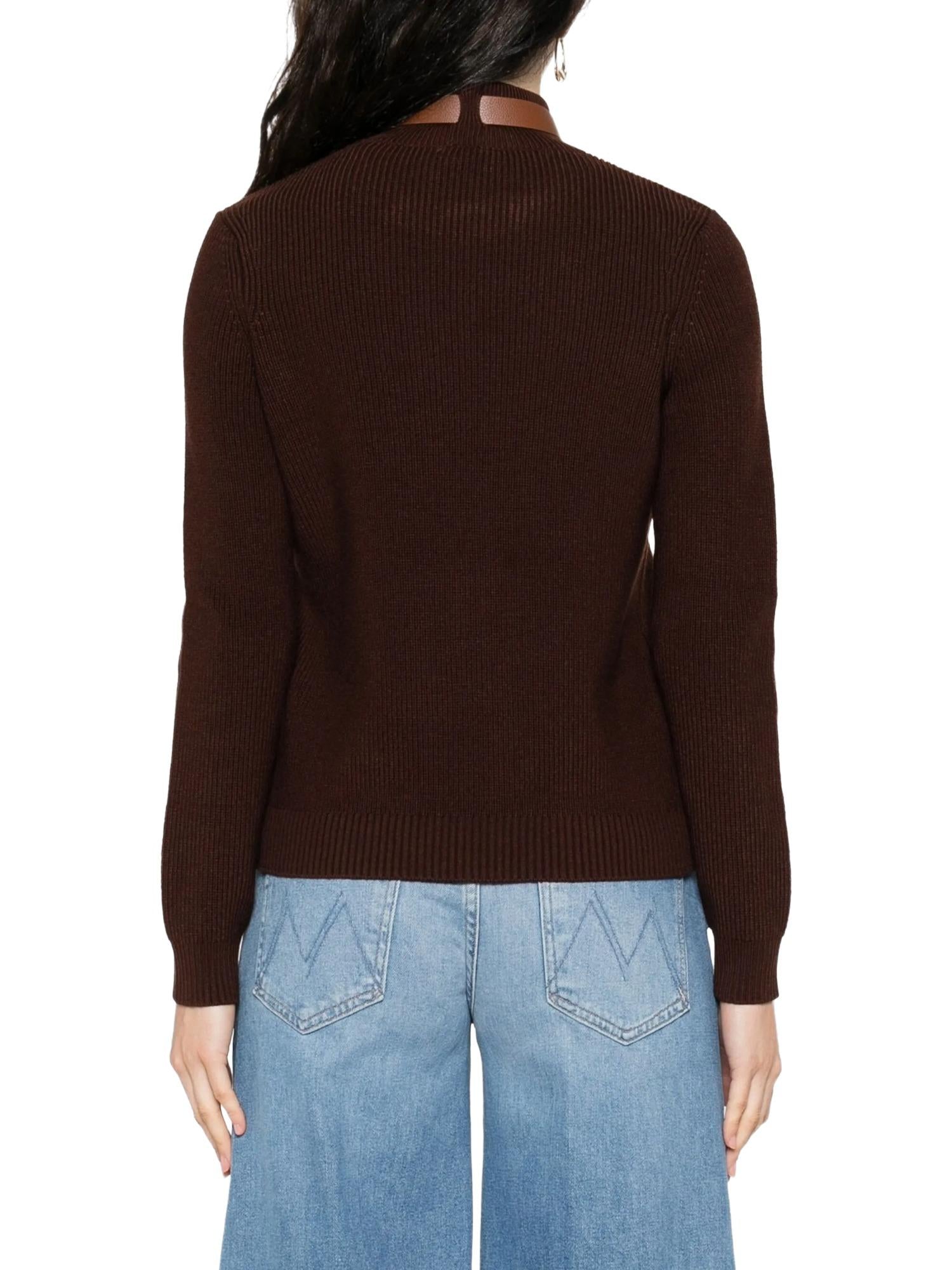 Elisabetta Franchi Maglia con cinturino gioiello