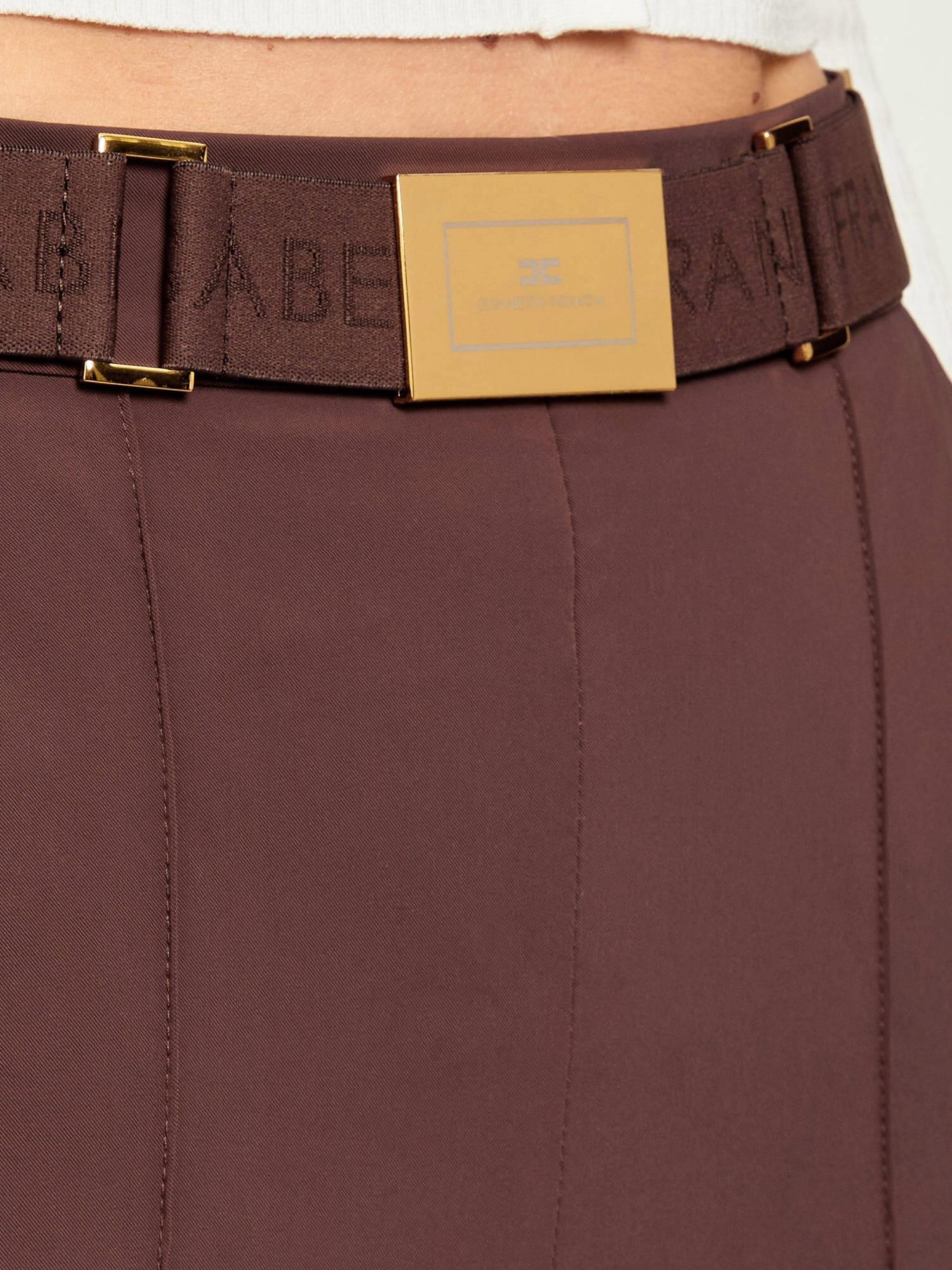 Elisabetta Franchi Pantalone slim con cintura