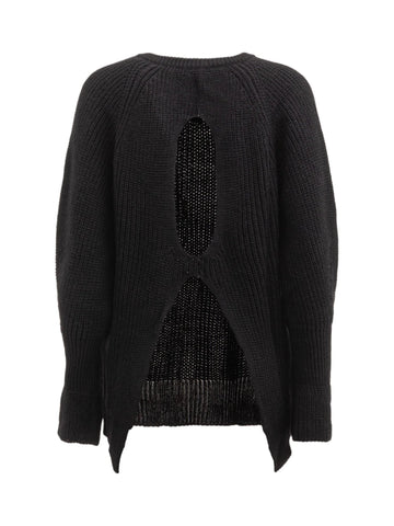 Maglia girocollo con dettaglio sulla schiena