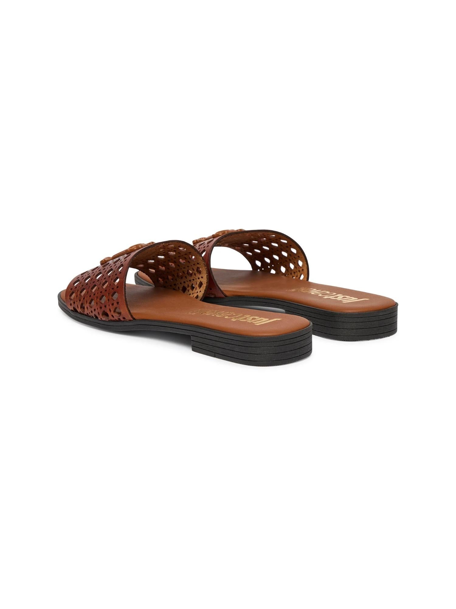 Just Cavalli Ciabatte con fascia cut-out