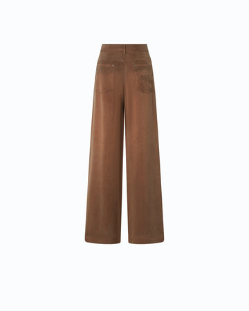 Pinko Pantalone Palazzo in Twill di Cupro e Viscosa donna