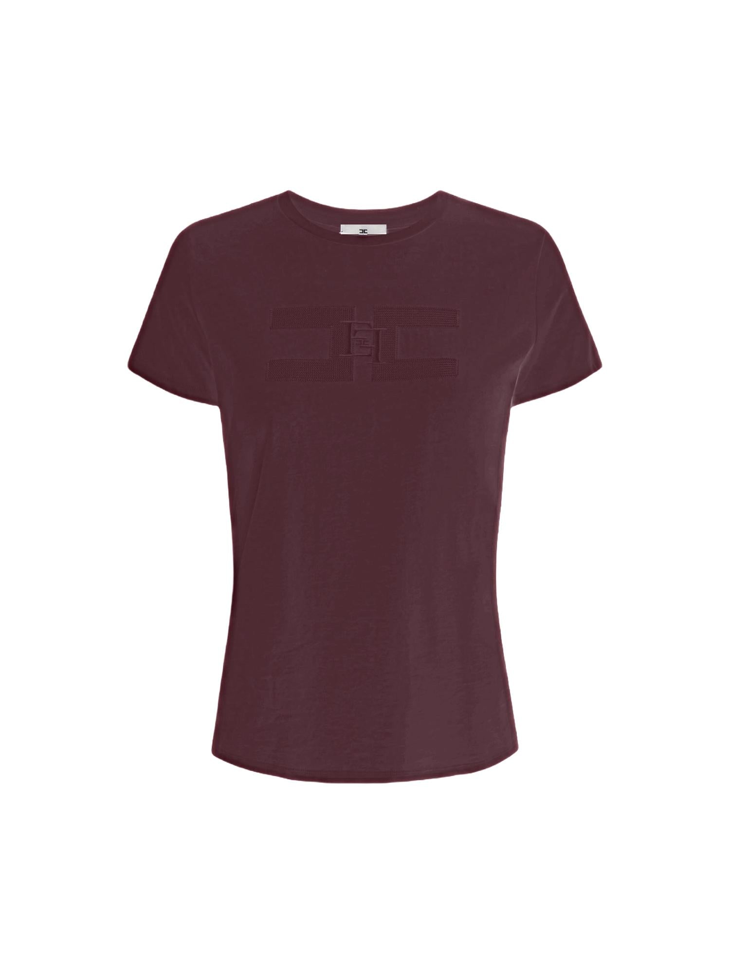 Elisabetta Franchi T-shirt con logo ricamato