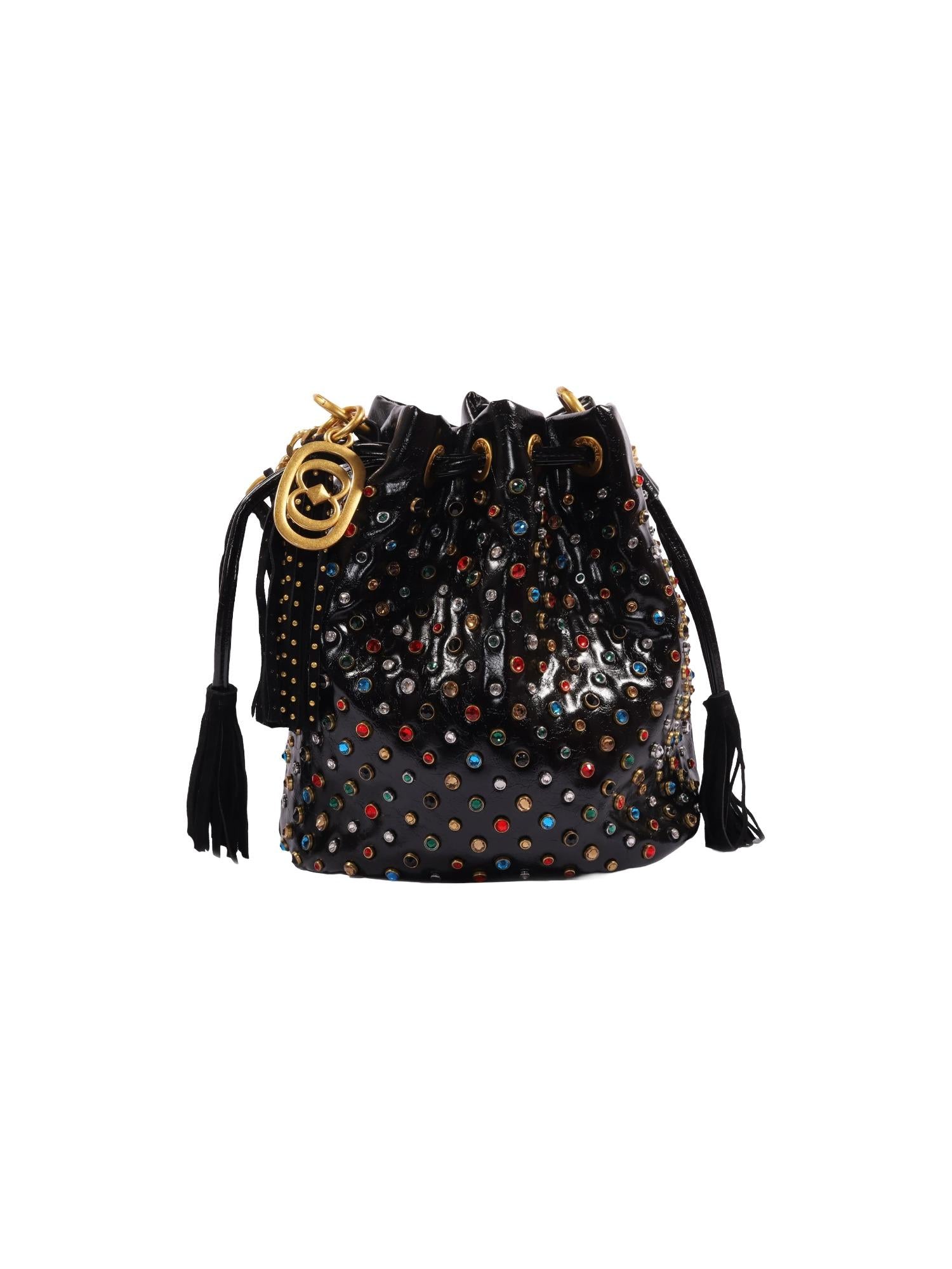 La Carrie Borsa a secchiello con cristalli Andromeda