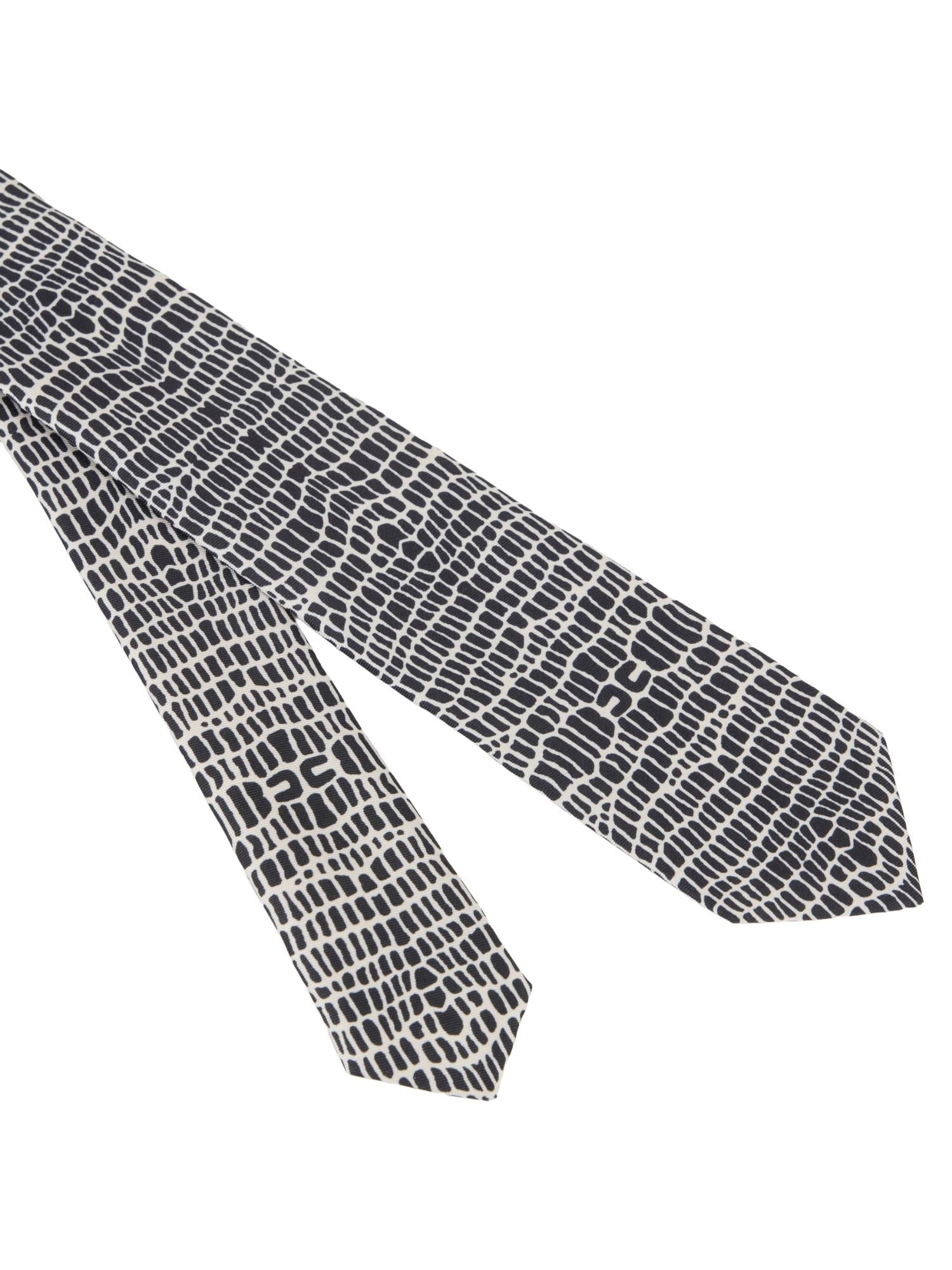 Elisabetta Franchi Cravatta con stampa serpente