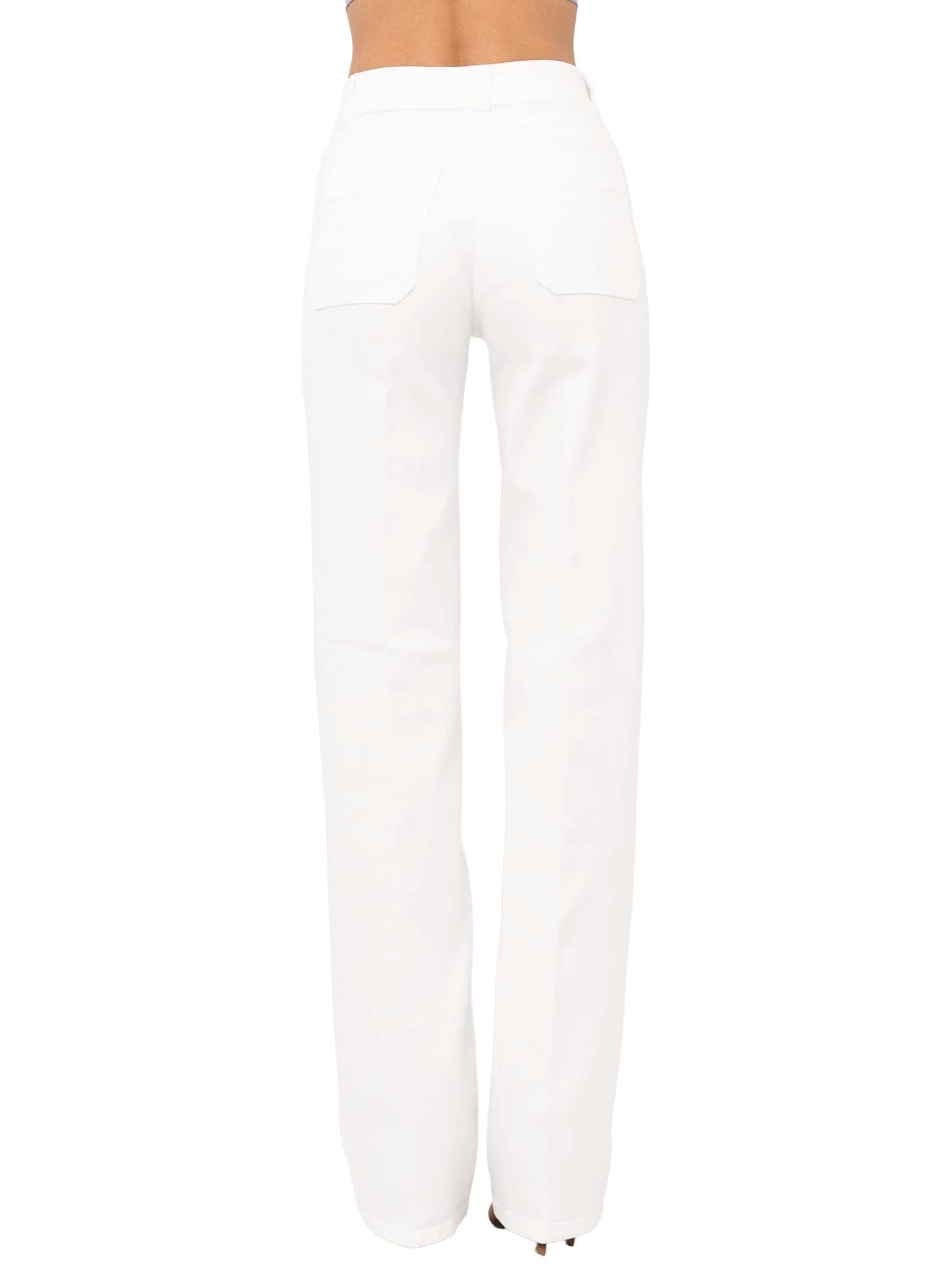 Elisabetta Franchi Jeans dritto con logo gioiello