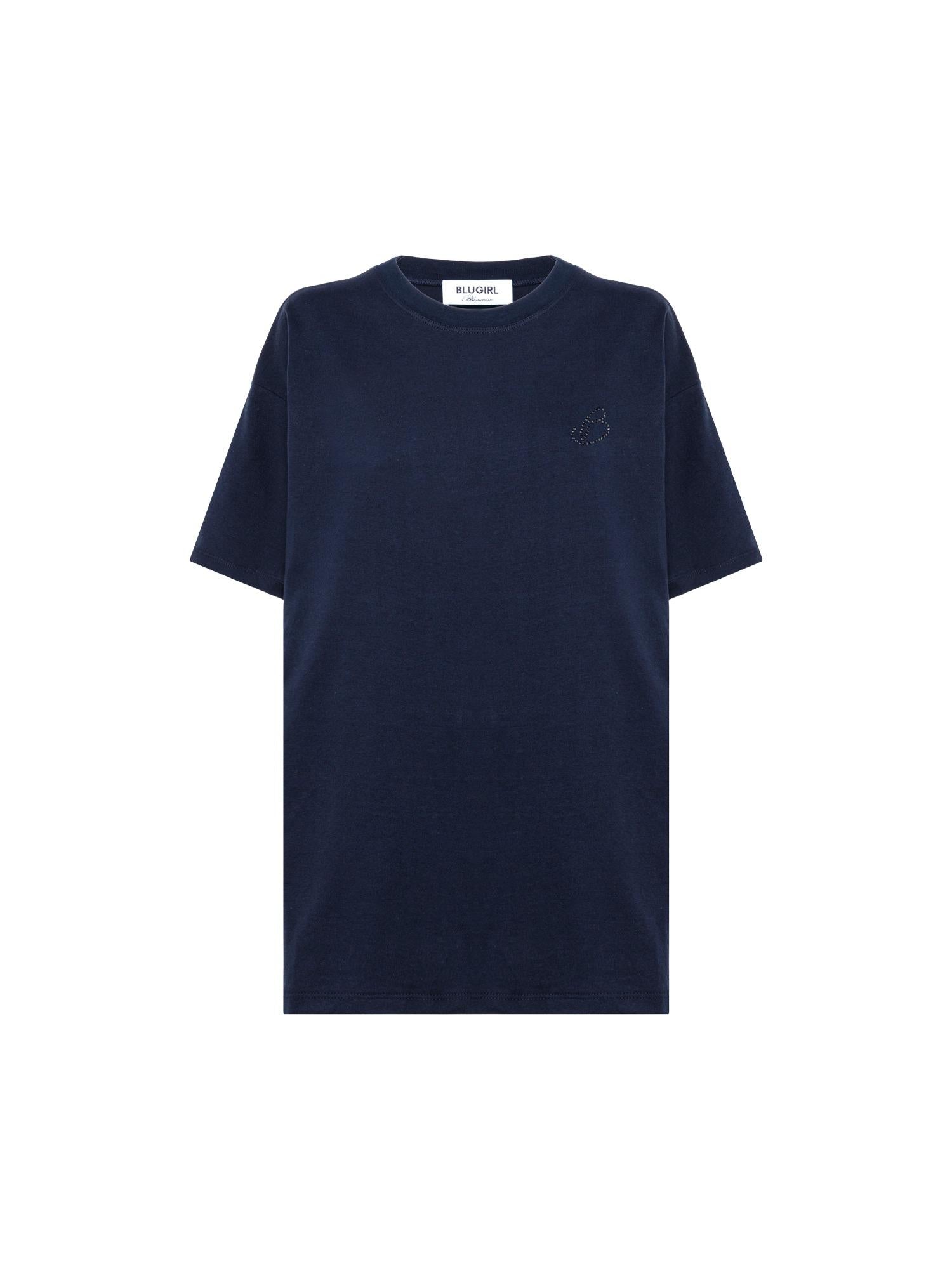 Blugirl T-shirt oversize con cristalli