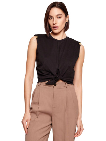 Elisabetta Franchi T-shirt con nodo