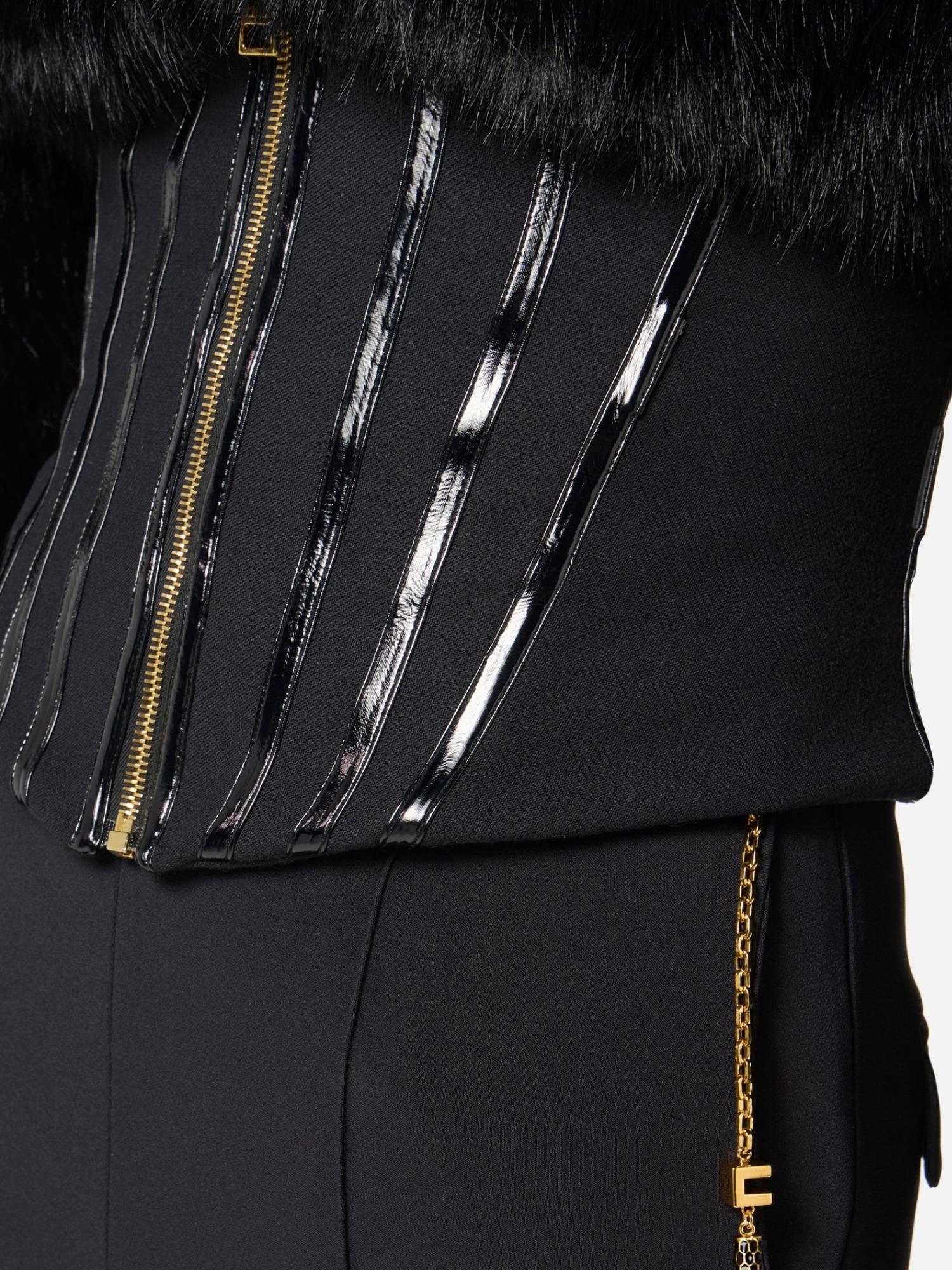 Elisabetta Franchi Pantalone con catena gioiello