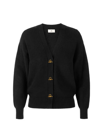 Cardigan in maglia con bottoni gioiello
