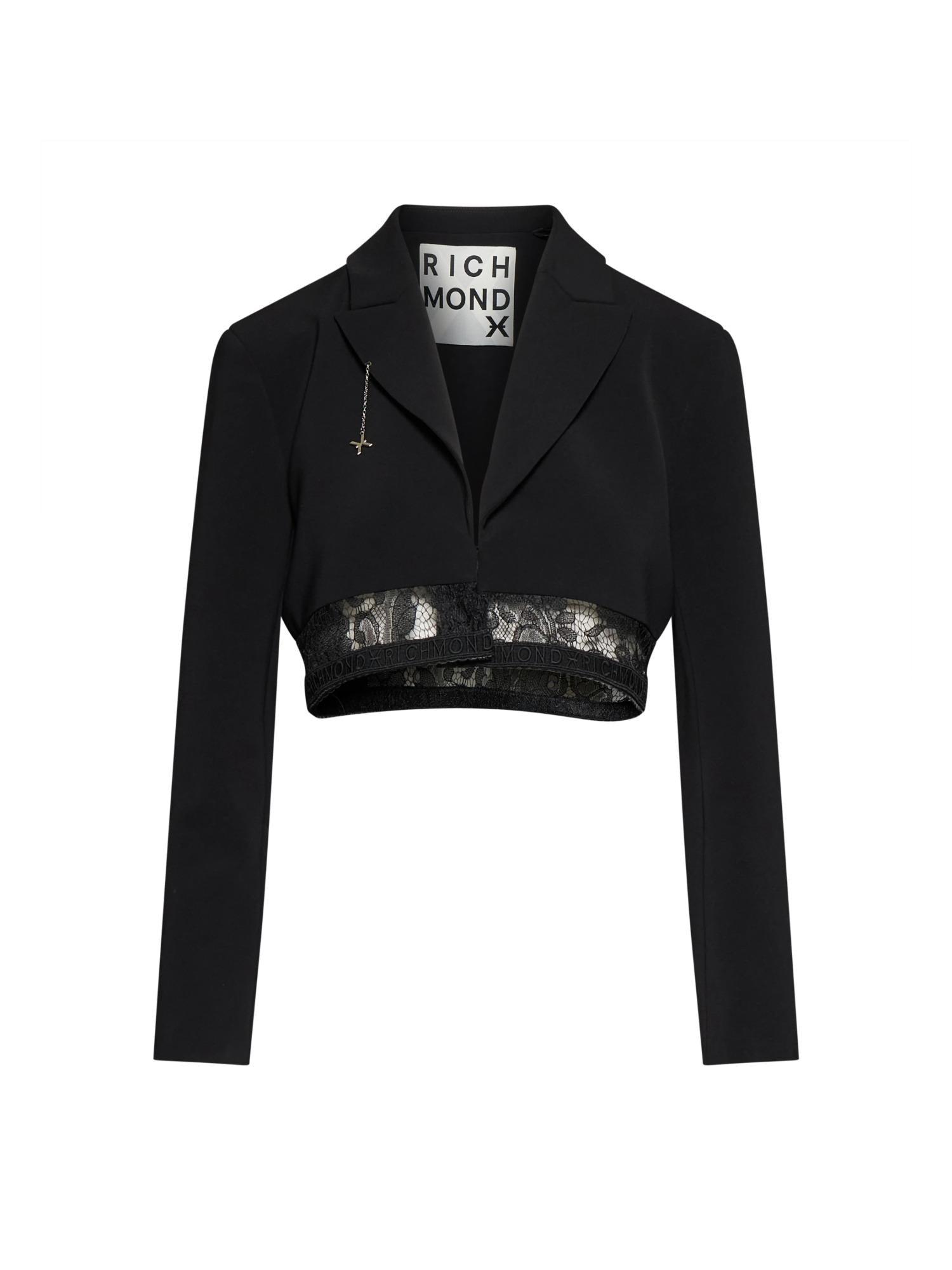 Richmond X Giacca crop con pizzo Vorden