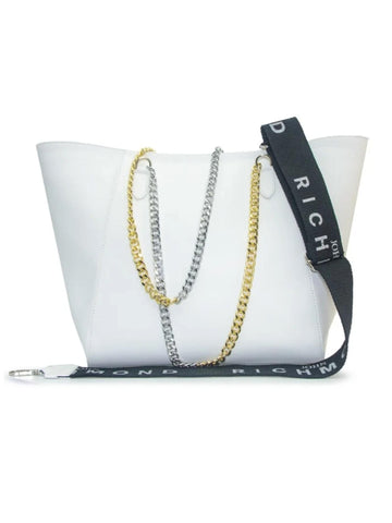 John Richmond Borsa con catena bicolore