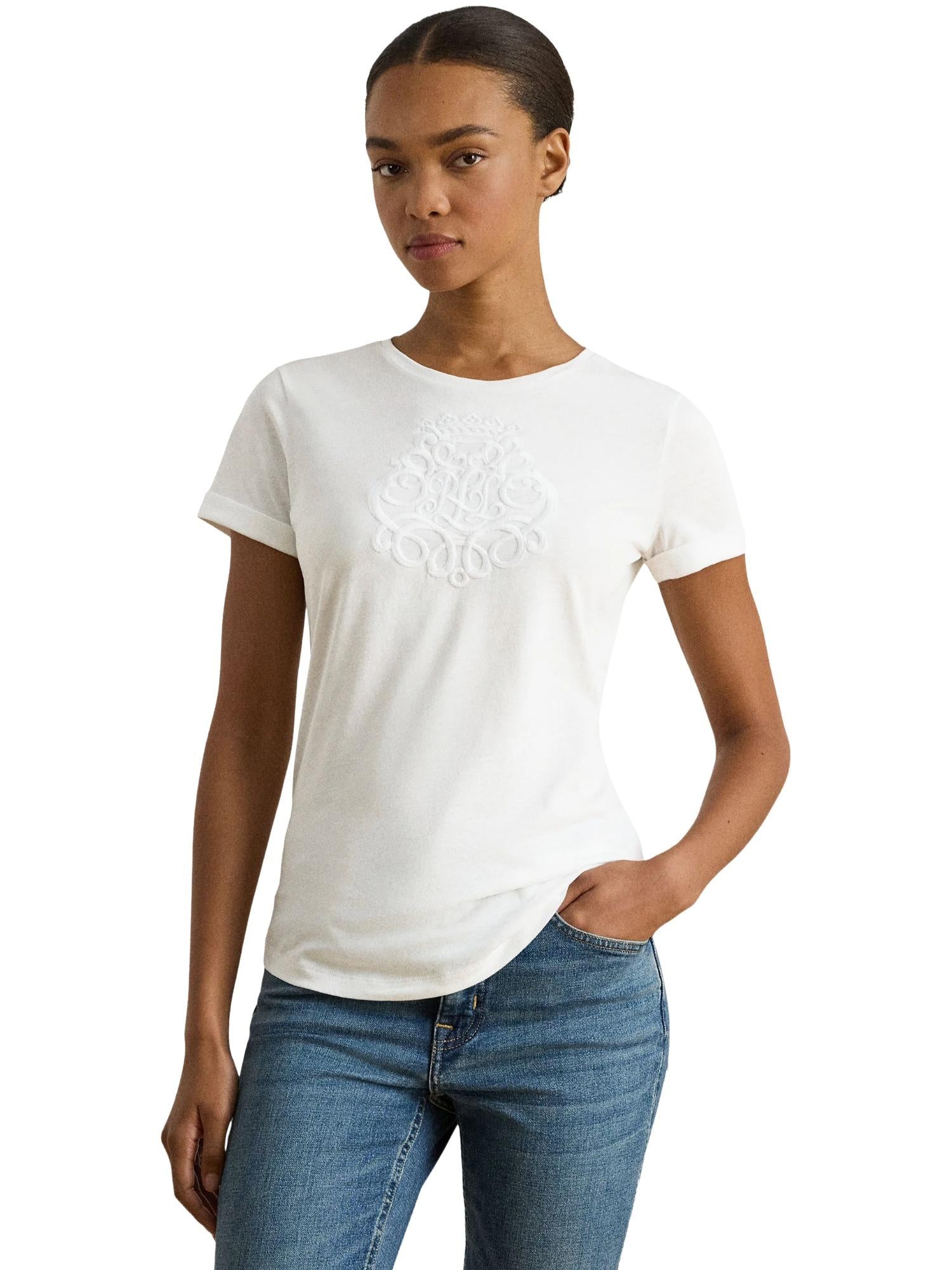 Lauren Ralph Lauren T-shirt con ricamo Hailly