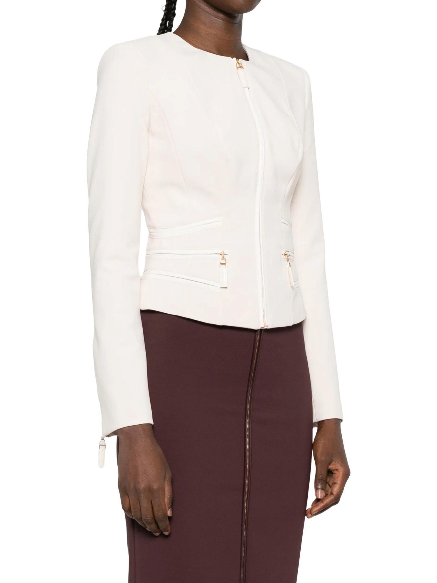 Elisabetta Franchi Giacca in crepe con zip