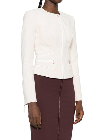 Elisabetta Franchi Giacca in crepe con zip