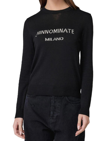 Hinnominate Maglia con logo in misto cashmere