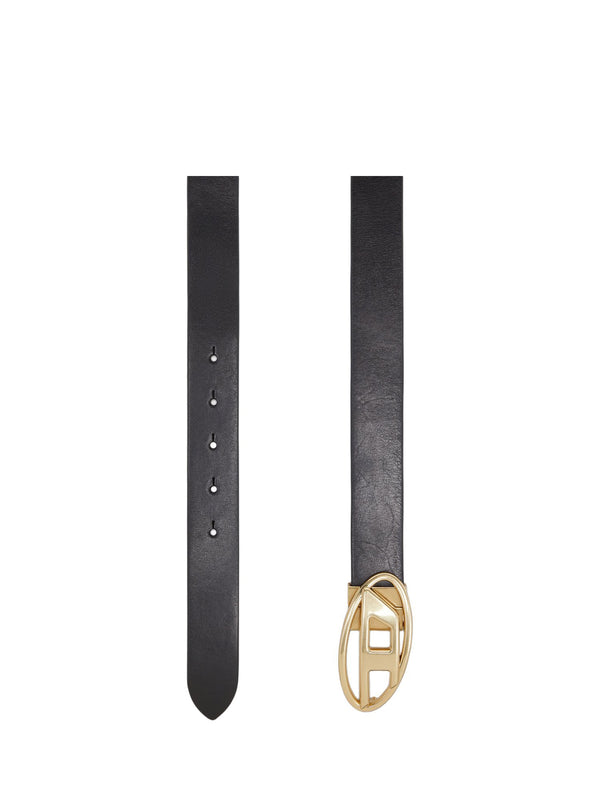 Cintura in Pelle con Fibbia Oval D buckle