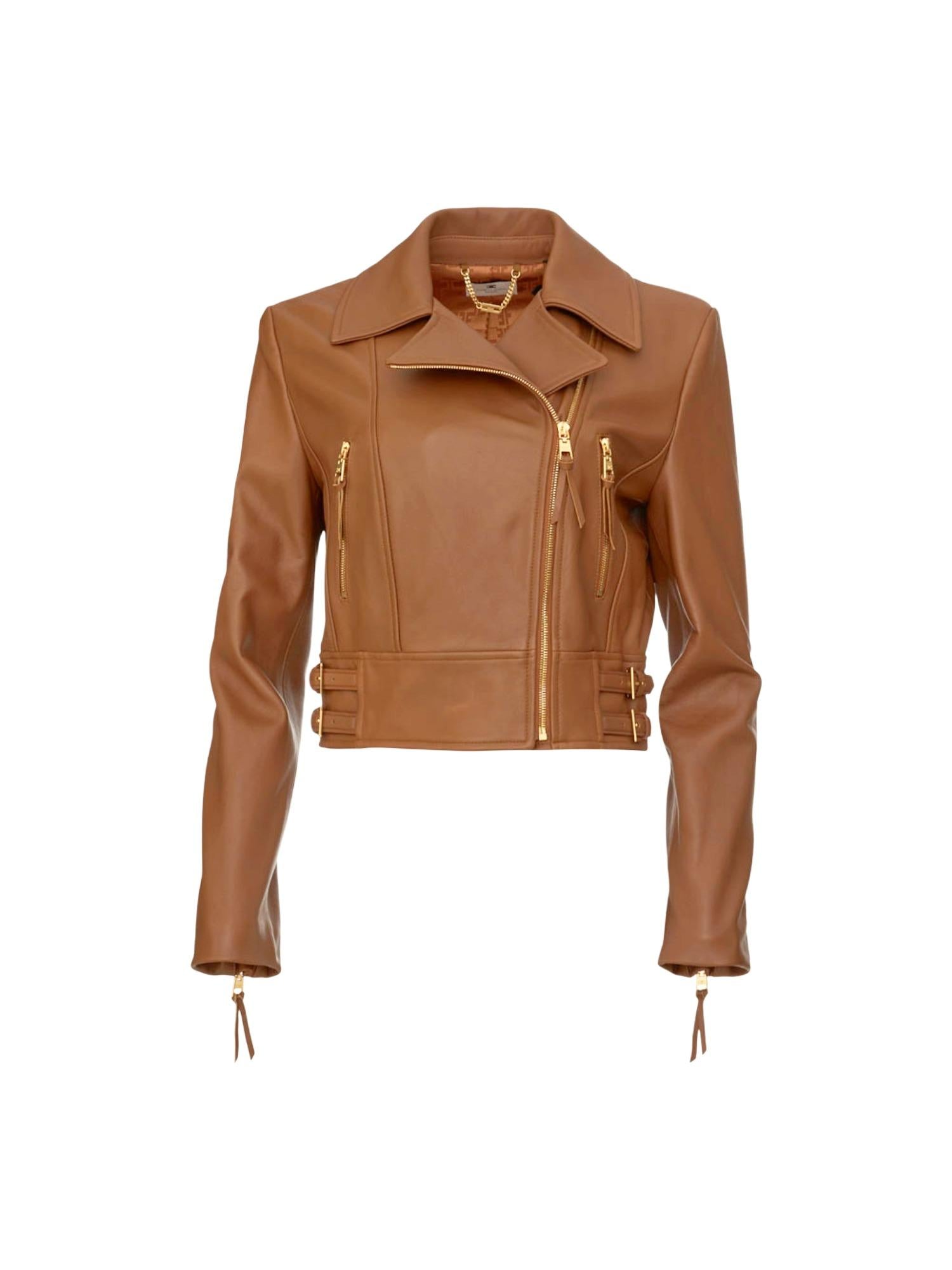 Elisabetta Franchi Giubbino biker in pelle