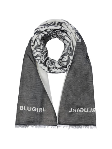 Blugirl Stola con rose stampate