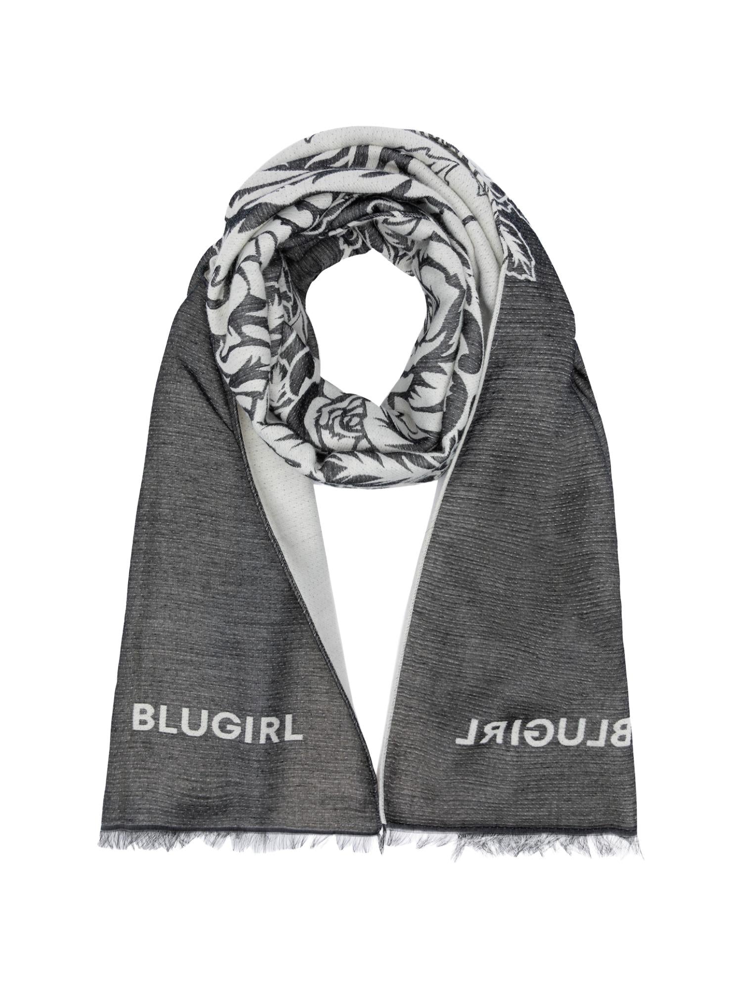 Blugirl Stola con rose stampate 