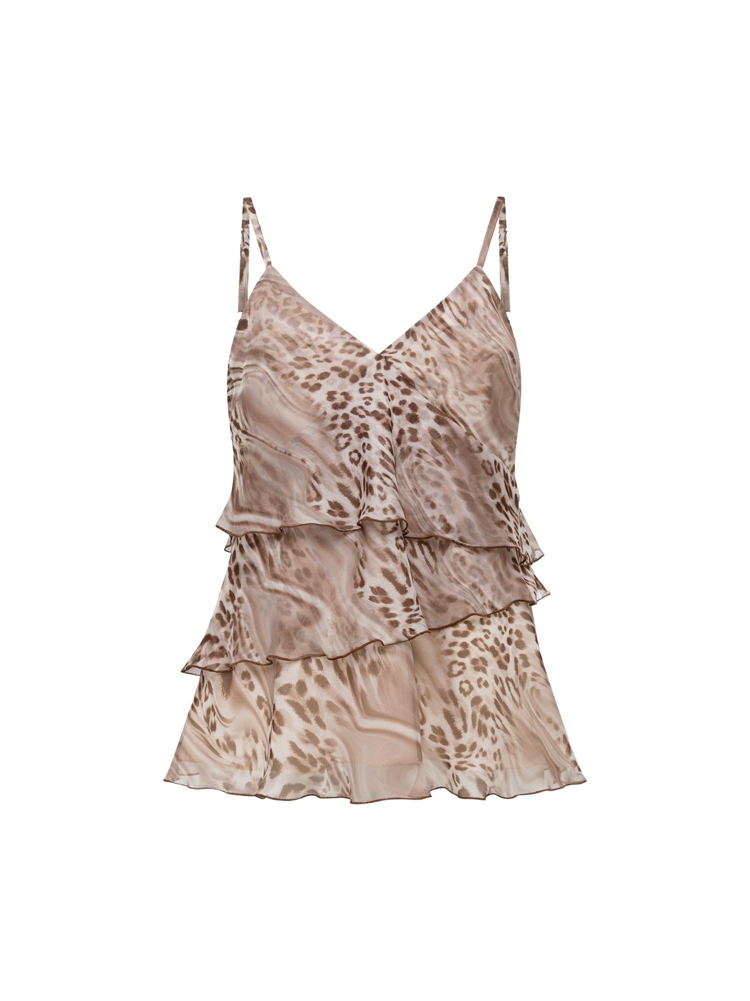 Blugirl Top a balze animalier