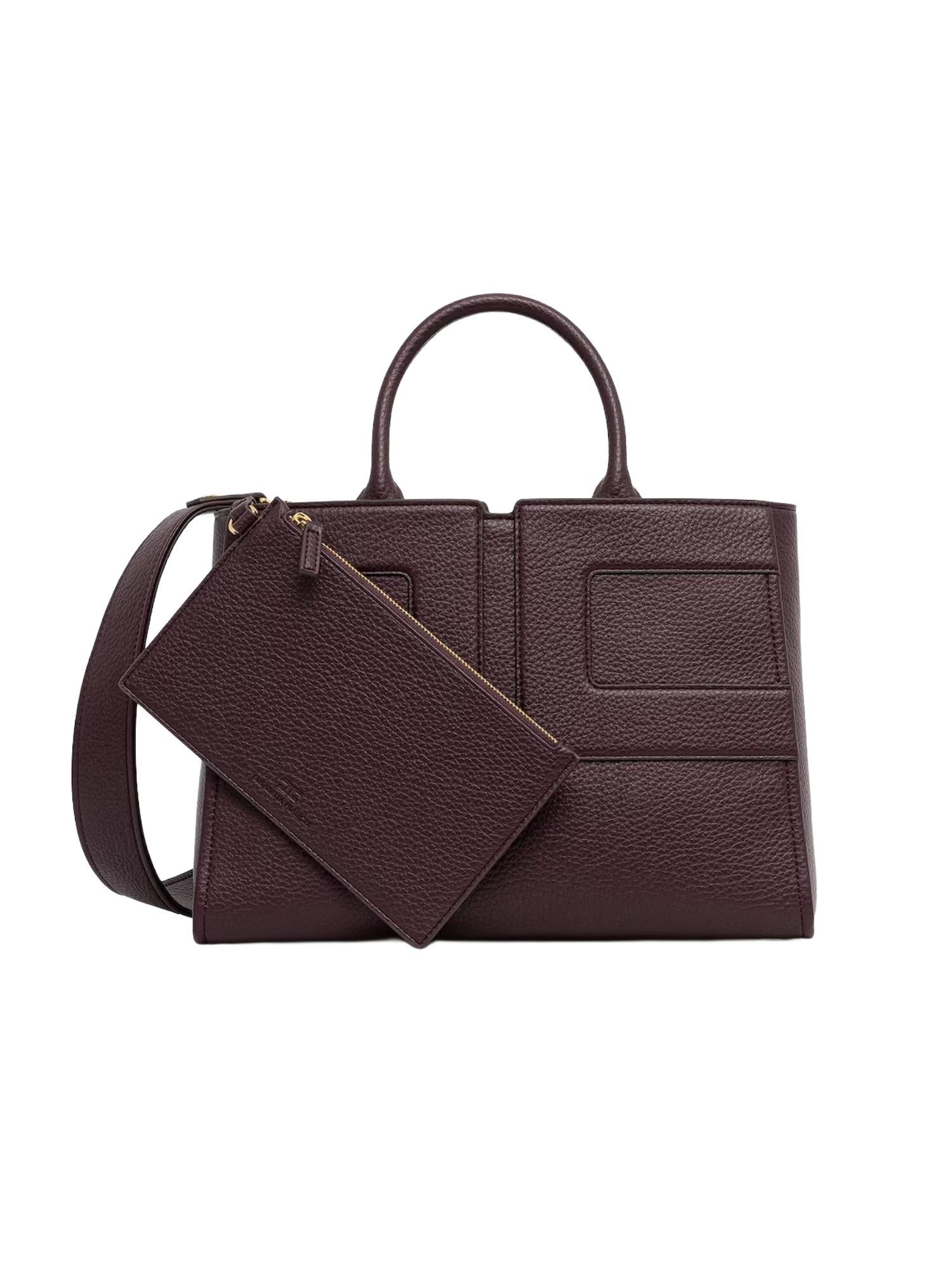 Elisabetta Franchi Borsa media con logo in rilievo