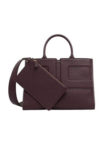 Elisabetta Franchi Borsa media con logo in rilievo