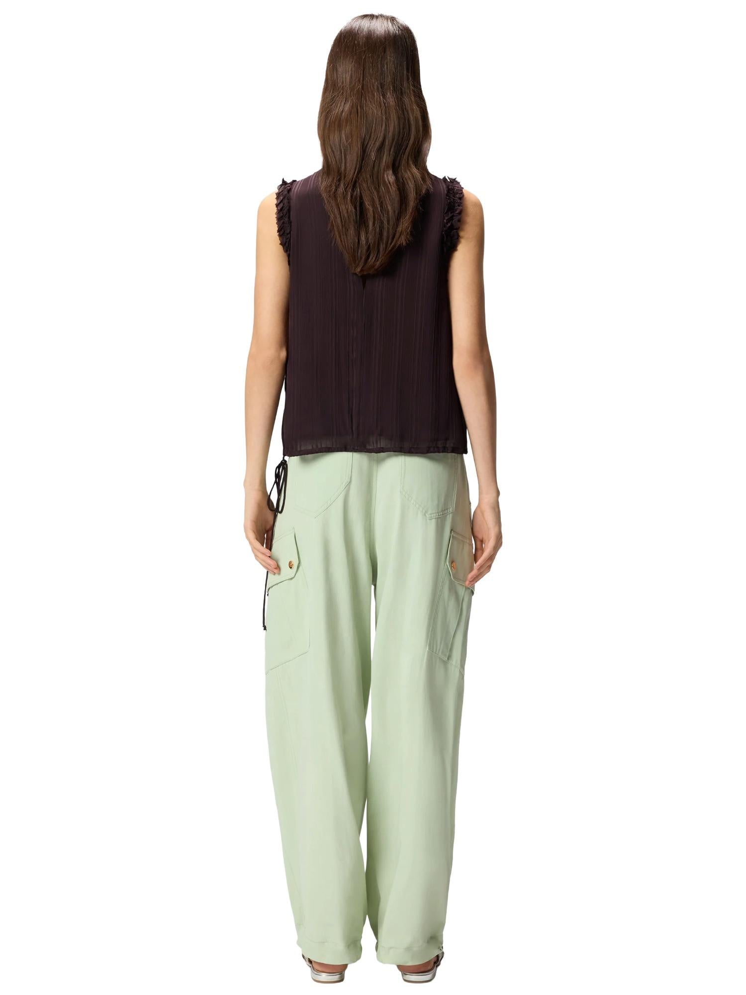 Pinko Pantalone cargo in twill Rosalin