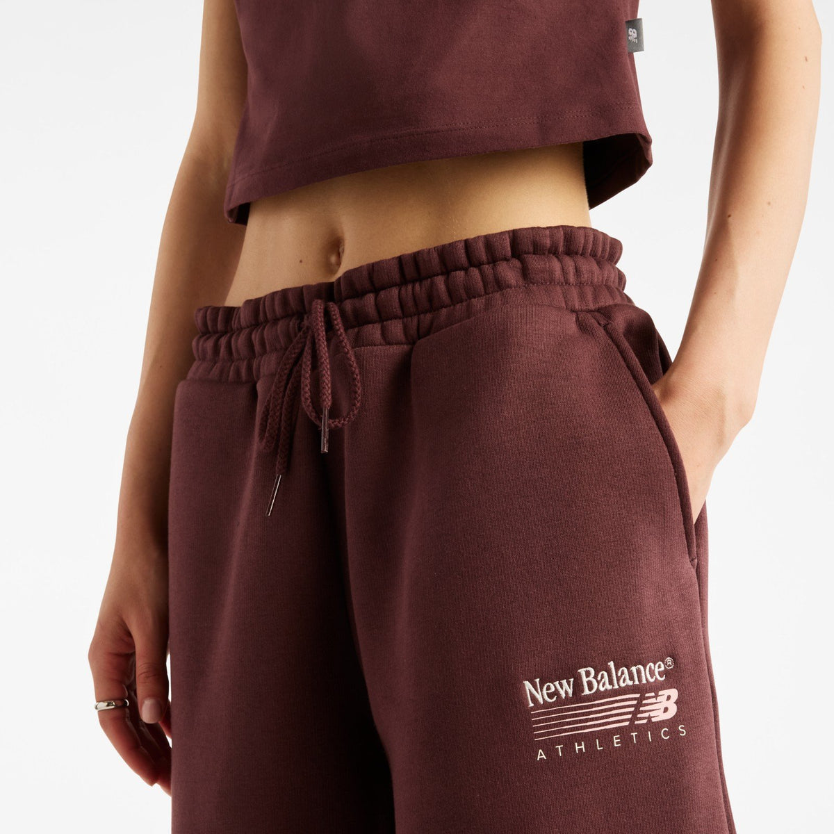 New Balance Pantalone Tuta Trackside Fleece