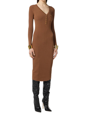 Elisabetta Franchi Abito in maglia a costine