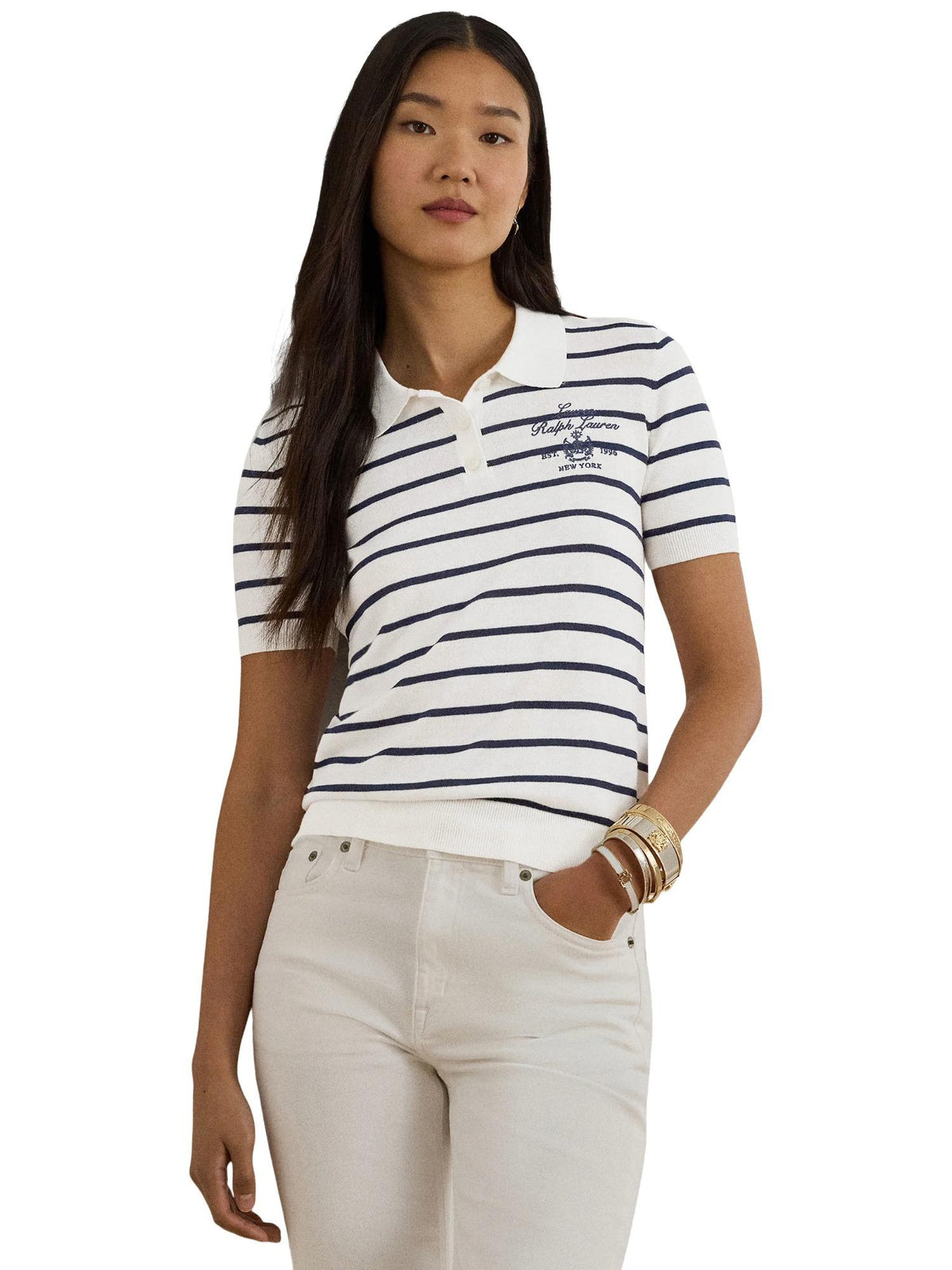 Lauren Ralph Lauren Polo à rayures Nitrissa
