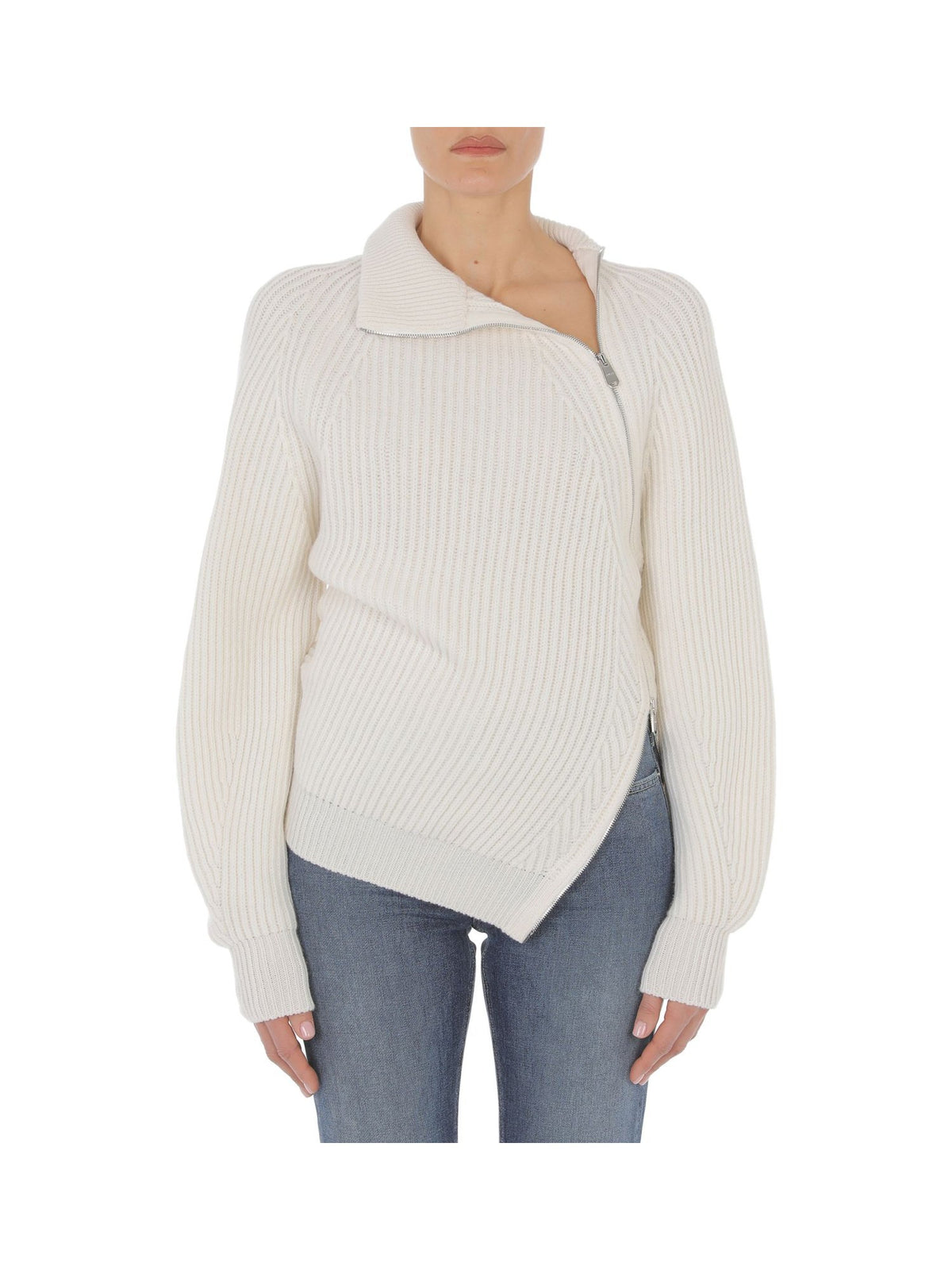 Cardigan Regular con Collo Alto
