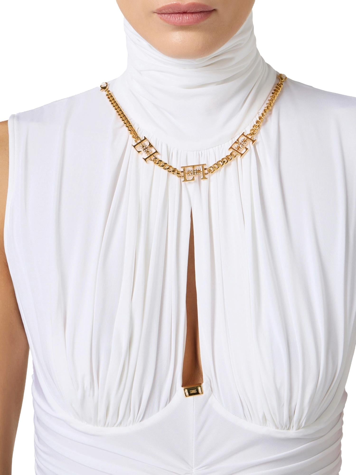 Elisabetta Franchi Body con collana gioiello