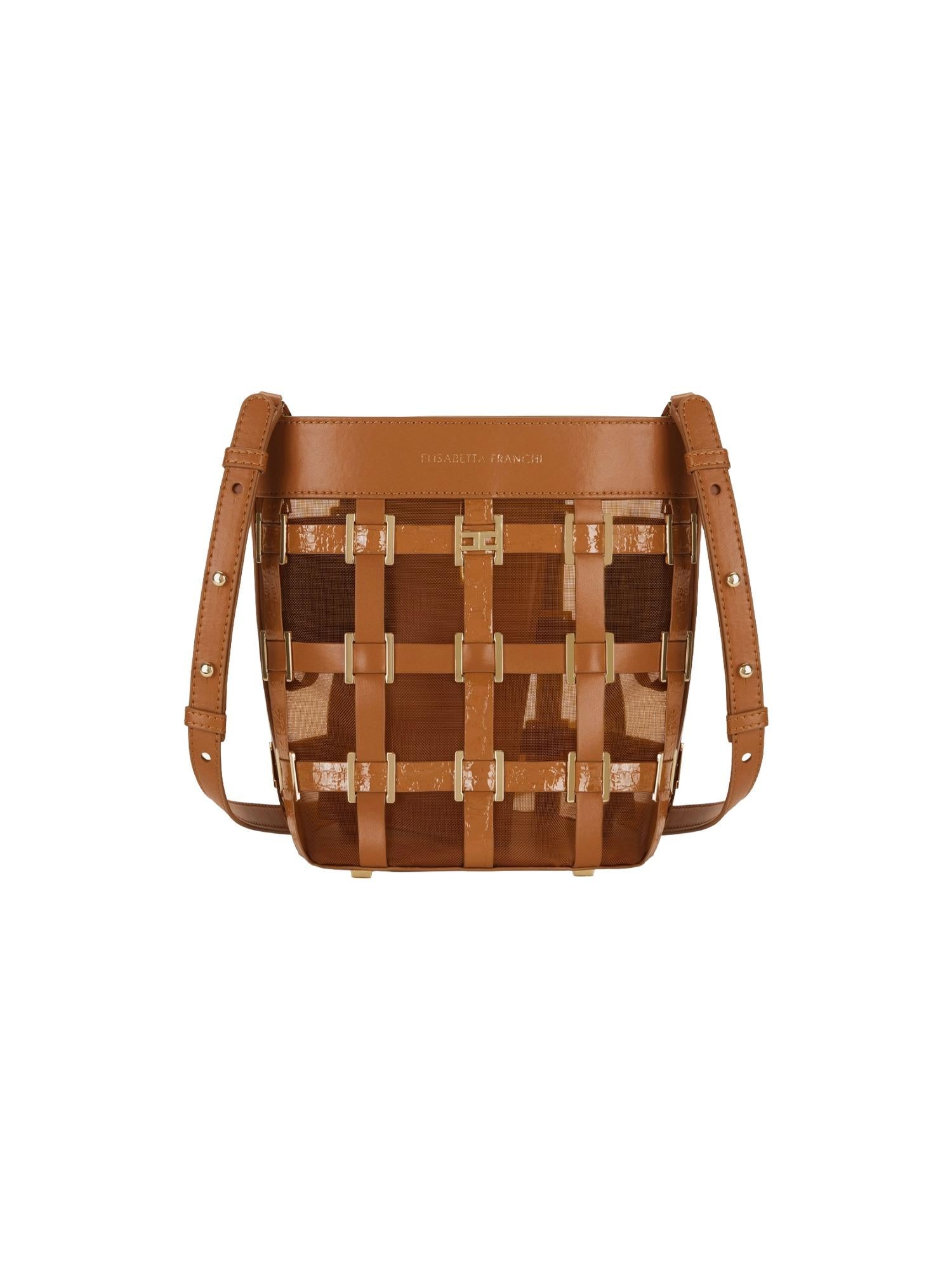 Elisabetta Franchi Borsa a secchiello in rete