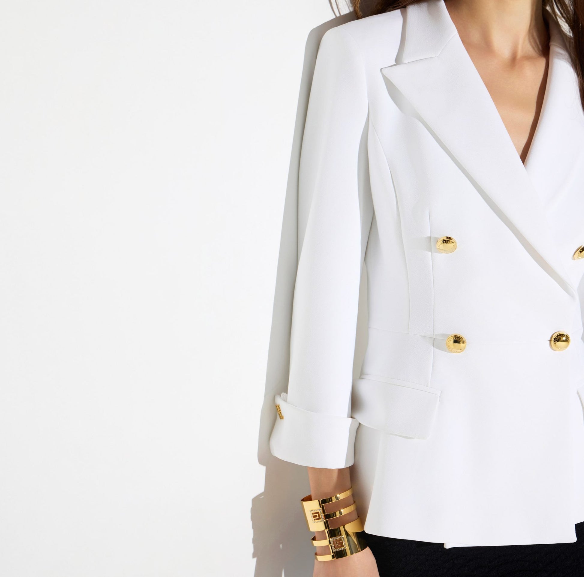 Giacca in doppio crêpe stretch