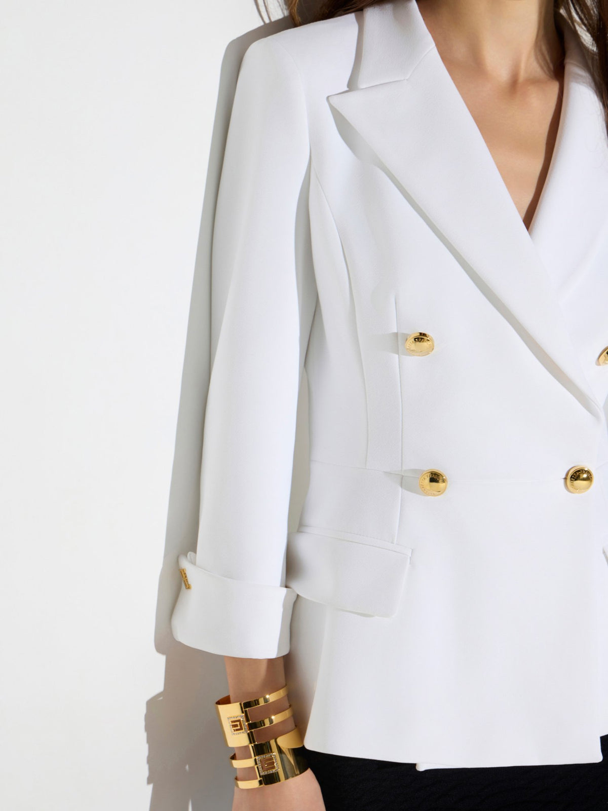 Giacca in doppio crêpe stretch