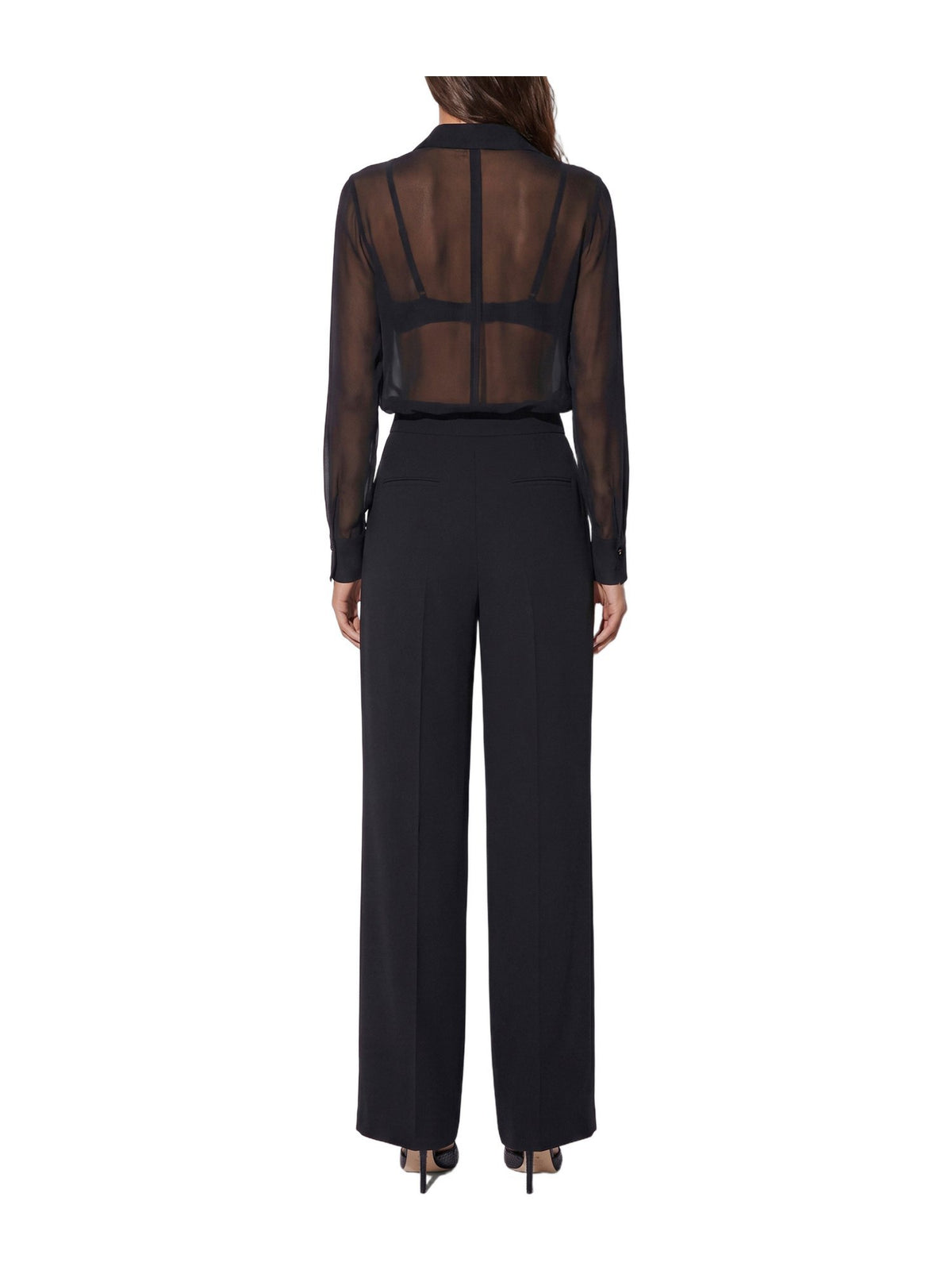 Body in georgette con catena gioiell