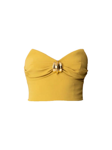 Elisabetta Franchi Top con decorazione gioiello