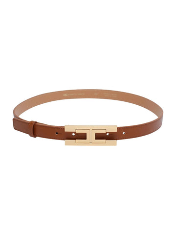 Elisabetta Franchi Cintura con doppio logo 2 cm