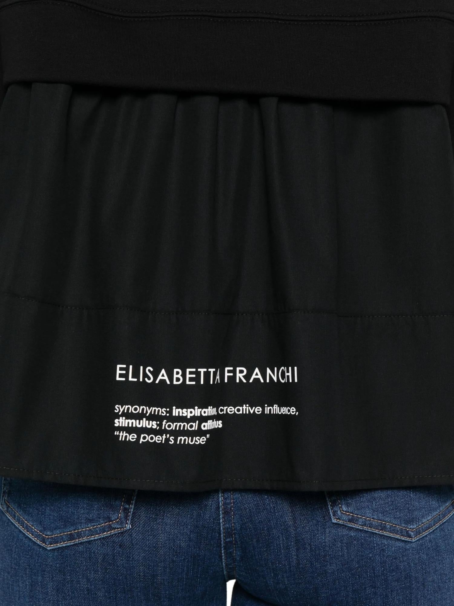 Elisabetta Franchi Felpa doublelayer con camicia