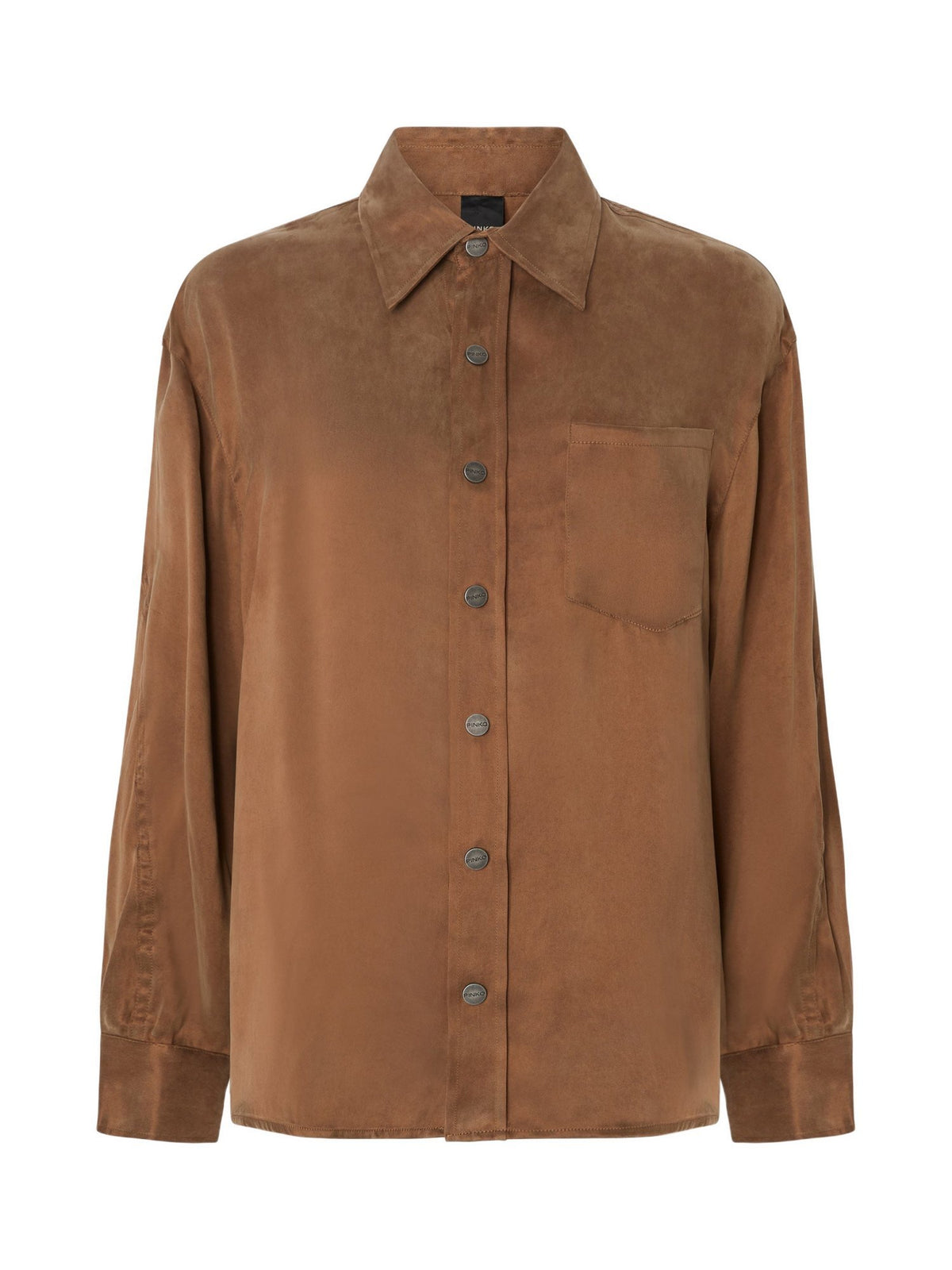 Camicia effetto scamosciato con taschino
