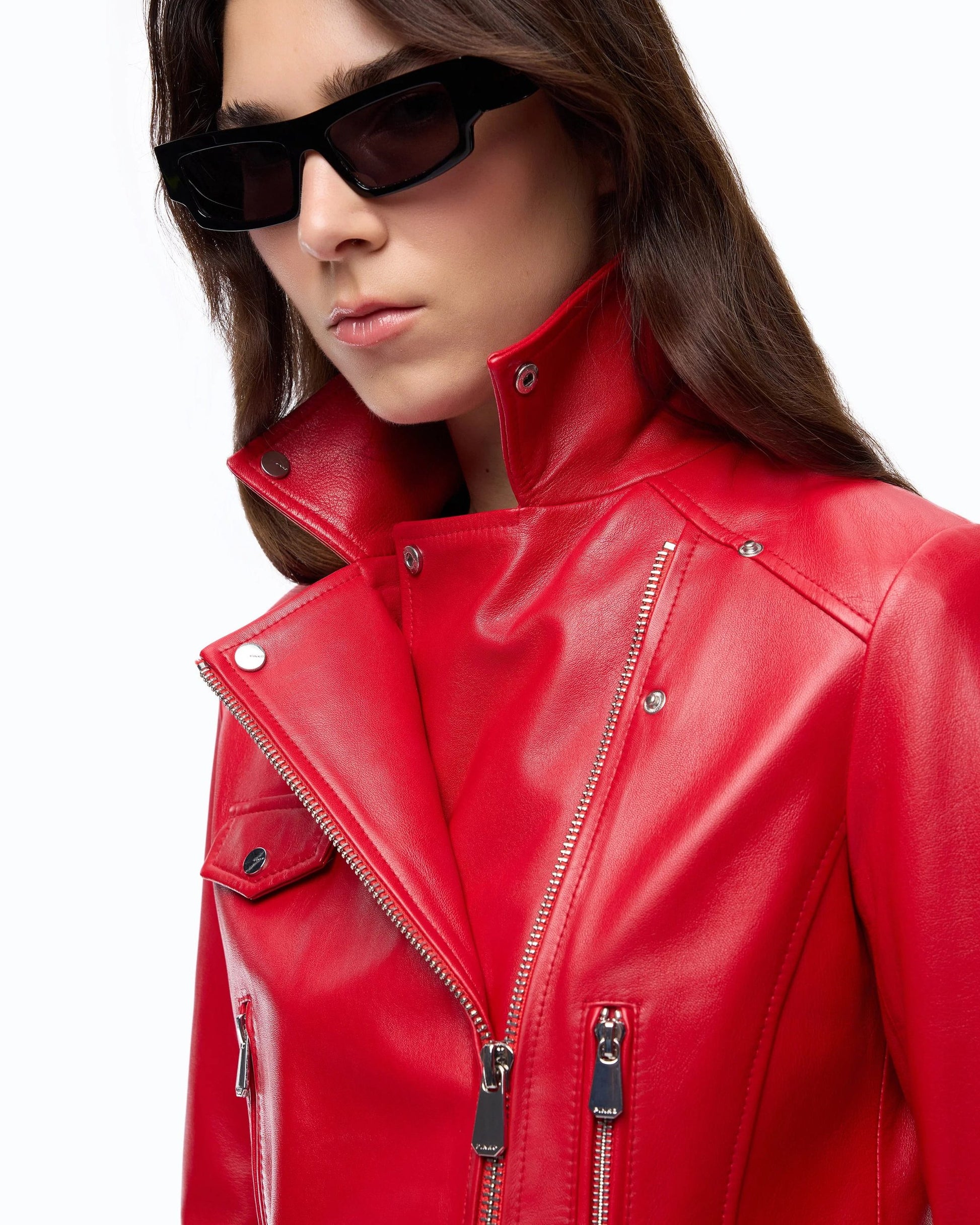 Pinko Chiodo in Morbida Nappa con Zip Decentrata donna