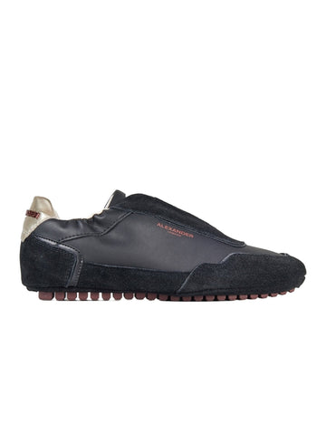 Sneaker Bassa in nappa e suede