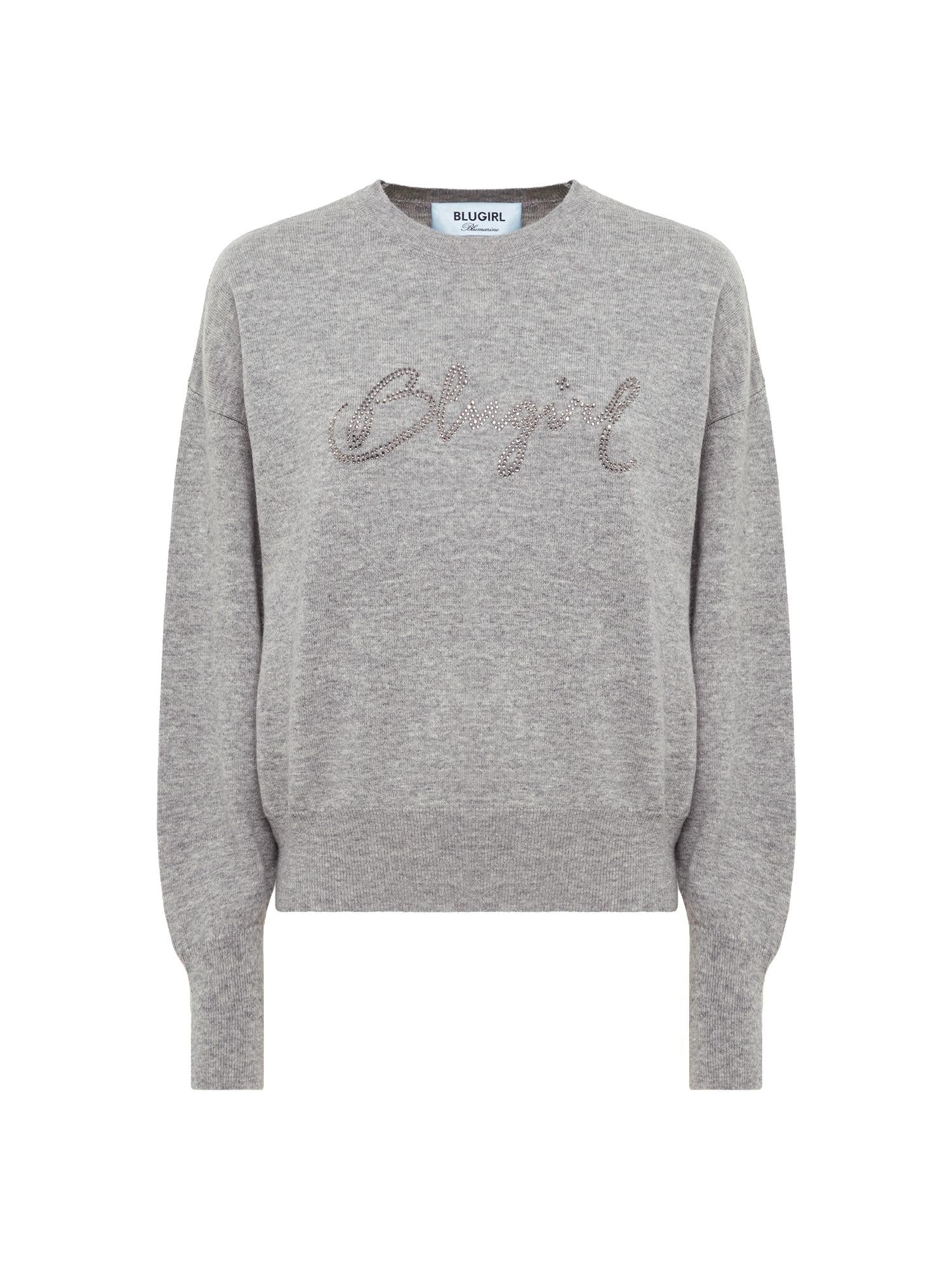 Blugirl Maglia con logo in strass