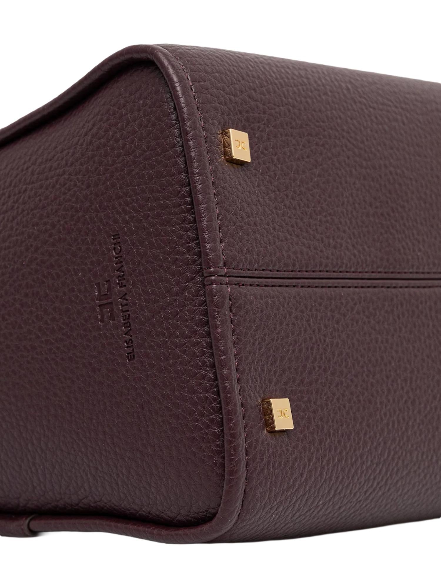 Elisabetta Franchi Borsa media con logo in rilievo