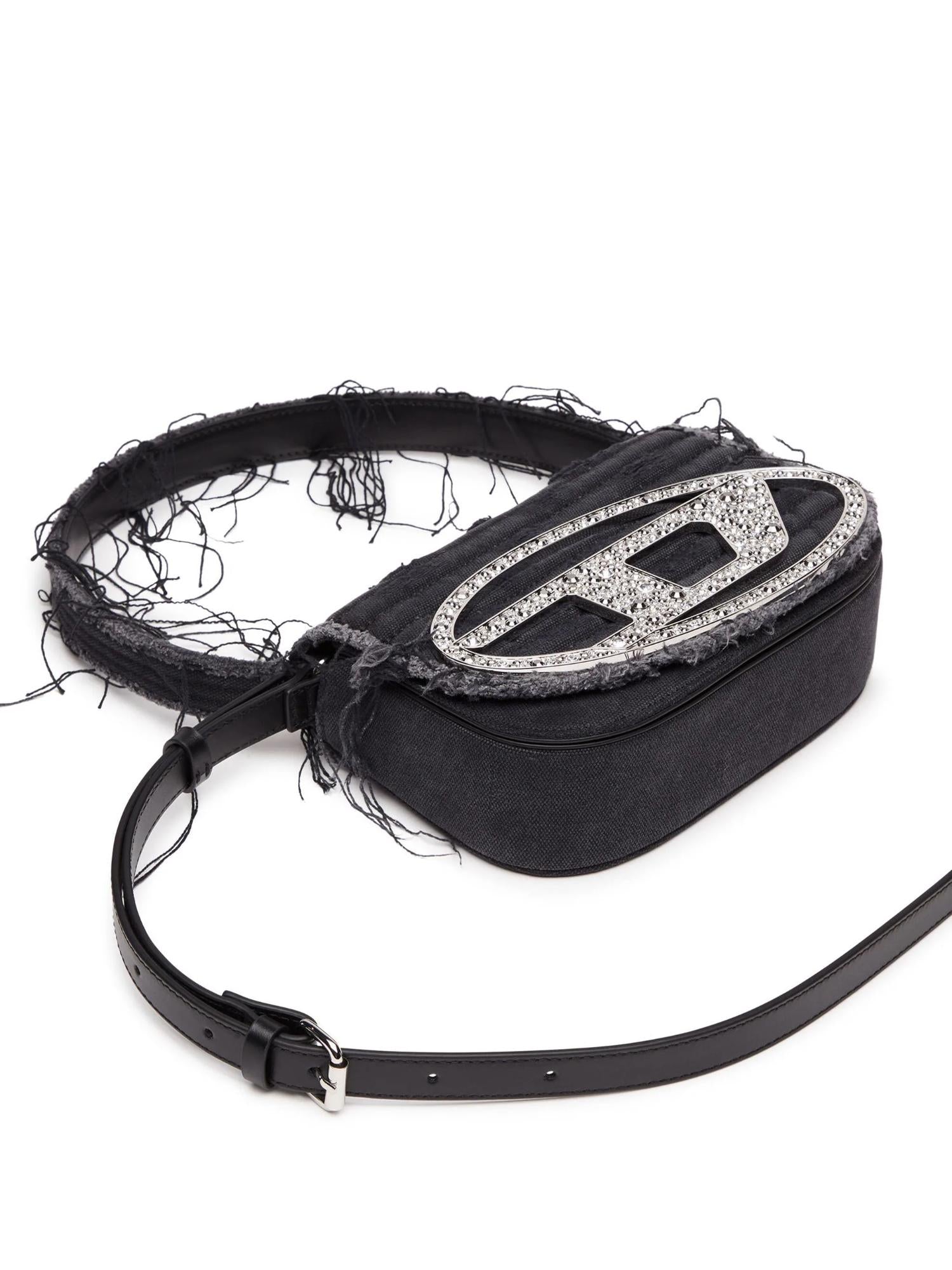 Diesel Borsa 1DR in denim sfilacciato