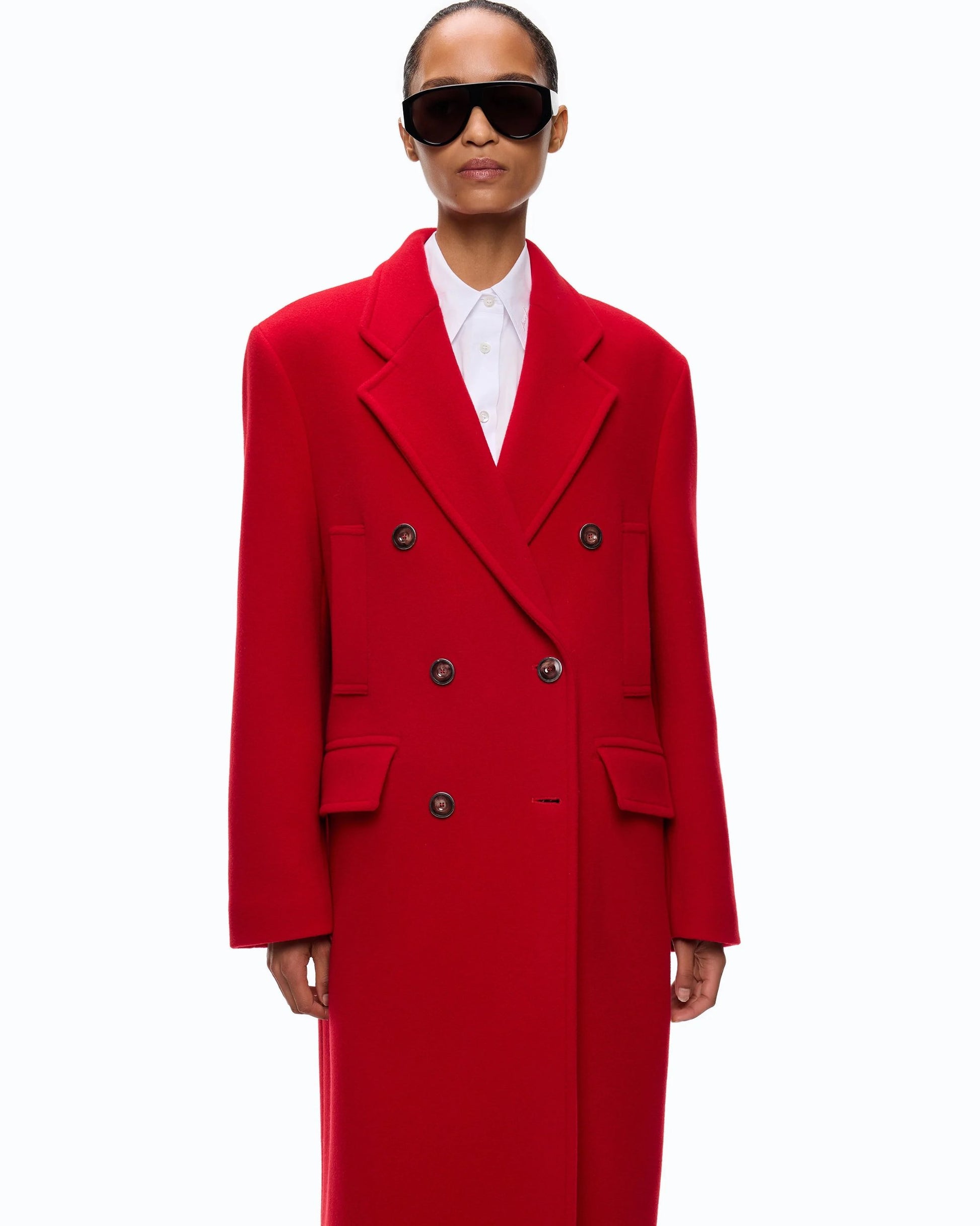 Pinko Cappotto Lungo Oversize in Misto Lana donna