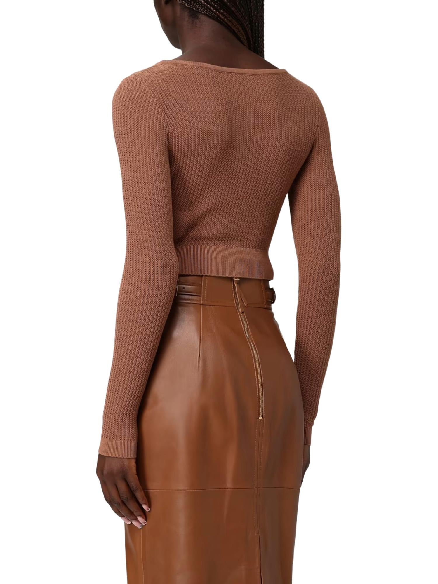 Elisabetta Franchi Maglia lavorata con logo